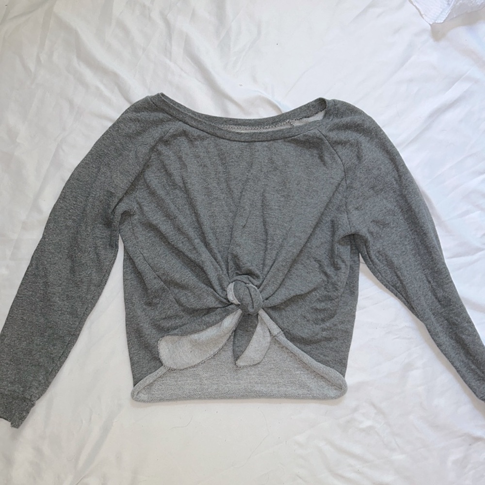 Ocean Drive gray tie sweatshirt